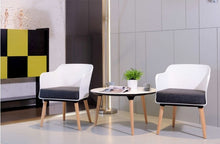 Load image into Gallery viewer, Fashion Color sofa Wooden chair,white,blue,dining chair