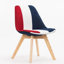 Load image into Gallery viewer, Fashion 100% Wooden &amp; Plastic PU chair,white,Red blue,dining chair