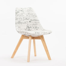 Load image into Gallery viewer, Fashion 100% Wooden &amp; Plastic PU chair,white,Red blue,dining chair