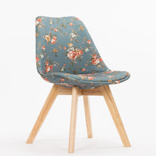 Load image into Gallery viewer, Fashion 100% Wooden &amp; Plastic PU chair,white,Red blue,dining chair