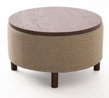 Load image into Gallery viewer, 100% Wood Coffice Table,Pure cotton cloth,rustic Wood furniture,Tea table,coffee table with storage