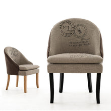 Load image into Gallery viewer, 100% oak leg chair coffee chair wood legs sofa PU leather chair