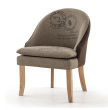 Load image into Gallery viewer, 100% oak leg chair coffee chair wood legs sofa PU leather chair