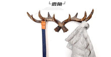 Load image into Gallery viewer, Retro coat rack antlers decoration Deer Head Animal Hanging hook creative Home decorative Living room bedroom wall decorations
