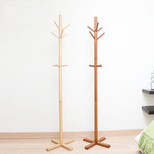 Load image into Gallery viewer, 100% Oak Fancy Hat Coat Rack Hanger Entry Hall Way Stand, hat rack,100% wood coat racks stand,with multi-hooks Home Furniturn