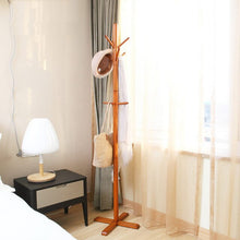 Load image into Gallery viewer, 100% Oak Fancy Hat Coat Rack Hanger Entry Hall Way Stand, hat rack,100% wood coat racks stand,with multi-hooks Home Furniturn