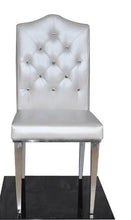 Load image into Gallery viewer, New 100% Stainless steel+Leather dining chairs