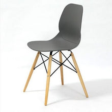 Load image into Gallery viewer, Wooden &amp; Plastic chair,white,Red blue,dining chair