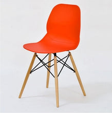 Load image into Gallery viewer, Wooden &amp; Plastic chair,white,Red blue,dining chair