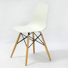Load image into Gallery viewer, Wooden &amp; Plastic chair,white,Red blue,dining chair