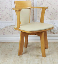 Load image into Gallery viewer, 100% oak +PU dining chair