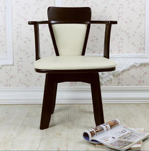 Load image into Gallery viewer, 100% oak +PU dining chair