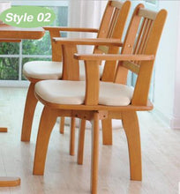 Load image into Gallery viewer, 100% oak +PU dining chair