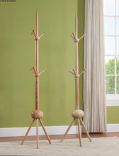 Load image into Gallery viewer, 100% Fraxinus mandshurica hatrack,3 layer Wooden coat rack stand 196cm,wood hook,Rich wood furniture,living room furniture