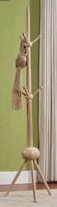 100% Fraxinus mandshurica hatrack,3 layer Wooden coat rack stand 196cm,wood hook,Rich wood furniture,living room furniture