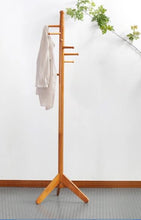 Load image into Gallery viewer, 2015 Hot Sale 100% Oak hatrack,Fashion Countryside Wooden coat rack stand 177cm,8 wood hook coat rack,wood living room furniture
