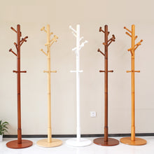 Load image into Gallery viewer, 100% Wooden Coat Rack Hanger hat rack 100% Oak wood coat racks multi-hooks Home Furniture Clothes hanger