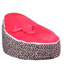 Load image into Gallery viewer, Medium Leopard Print Bean Bag Chair Kids Bed For Sleeping Portable
