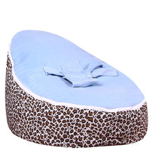 Load image into Gallery viewer, Medium Leopard Print Bean Bag Chair Kids Bed For Sleeping Portable