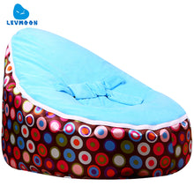 Load image into Gallery viewer, Medium Brown Circl Beanbag Bean Bag Chair Kids Bed For Sleeping Portable