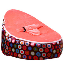 Load image into Gallery viewer, Medium Brown Circl Beanbag Bean Bag Chair Kids Bed For Sleeping Portable