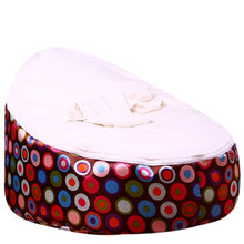 Load image into Gallery viewer, Medium Brown Circl Beanbag Bean Bag Chair Kids Bed For Sleeping Portable
