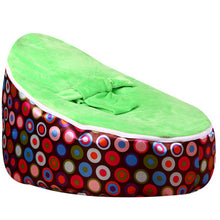 Load image into Gallery viewer, Medium Brown Circl Beanbag Bean Bag Chair Kids Bed For Sleeping Portable