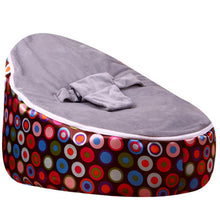Load image into Gallery viewer, Medium Brown Circl Beanbag Bean Bag Chair Kids Bed For Sleeping Portable