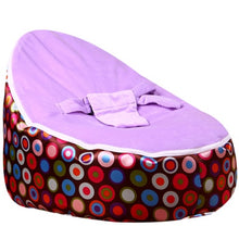 Load image into Gallery viewer, Medium Brown Circl Beanbag Bean Bag Chair Kids Bed For Sleeping Portable