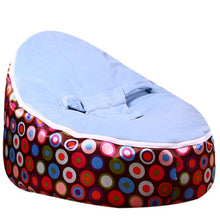 Load image into Gallery viewer, Medium Brown Circl Beanbag Bean Bag Chair Kids Bed For Sleeping Portable