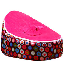 Load image into Gallery viewer, Medium Brown Circl Beanbag Bean Bag Chair Kids Bed For Sleeping Portable