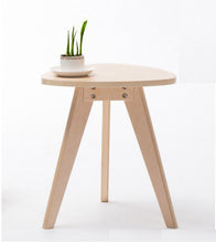 Load image into Gallery viewer, 60cm  circular table,100% wood tea table,Leisure coffee table,Dining table wood furniture,living room furniture,