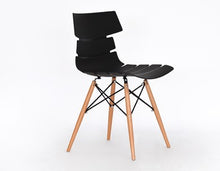 Load image into Gallery viewer, Fashion 100% Wooden &amp; Plastic chair,white,blue,dining chair