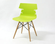 Load image into Gallery viewer, Fashion 100% Wooden &amp; Plastic chair,white,blue,dining chair