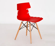 Load image into Gallery viewer, Fashion 100% Wooden &amp; Plastic chair,white,blue,dining chair