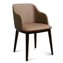 Load image into Gallery viewer, Hot Modern  chair with armchair metal leather living room chair.Leather Dining Room furniture Metal Dining Chair