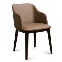 Load image into Gallery viewer, Hot Modern  chair with armchair metal leather living room chair.Leather Dining Room furniture Metal Dining Chair