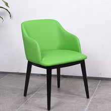 Load image into Gallery viewer, Hot Modern  chair with armchair metal leather living room chair.Leather Dining Room furniture Metal Dining Chair