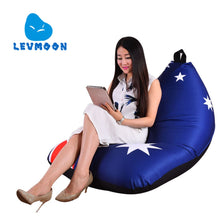 Load image into Gallery viewer, Beanbag Sofa Chair Australia Flag Seat Zac Bean Bag Bed Cover Without Filling Indoor Beanbags