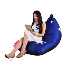 Load image into Gallery viewer, Beanbag Sofa Chair Australia Flag Seat Zac Bean Bag Bed Cover Without Filling Indoor Beanbags