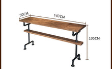 Load image into Gallery viewer, Vintage metal bar table,anti rust treatment,bar stool,100% wooden &amp; metal table,bar furniture set