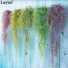 Load image into Gallery viewer, Luyue Artificial Plant Vines wall hanging green plant Chlorophytum decorative PVC Simulation plants orchid fake Flower rattan
