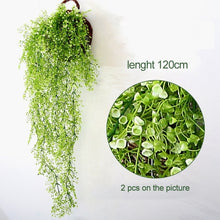 Load image into Gallery viewer, Luyue Artificial Plant Vines wall hanging green plant Chlorophytum decorative PVC Simulation plants orchid fake Flower rattan