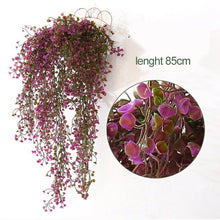 Load image into Gallery viewer, Luyue Artificial Plant Vines wall hanging green plant Chlorophytum decorative PVC Simulation plants orchid fake Flower rattan