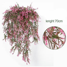 Load image into Gallery viewer, Luyue Artificial Plant Vines wall hanging green plant Chlorophytum decorative PVC Simulation plants orchid fake Flower rattan