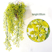 Load image into Gallery viewer, Luyue Artificial Plant Vines wall hanging green plant Chlorophytum decorative PVC Simulation plants orchid fake Flower rattan