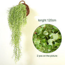 Load image into Gallery viewer, Luyue Artificial Plant Vines wall hanging green plant Chlorophytum decorative PVC Simulation plants orchid fake Flower rattan