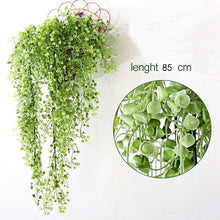 Load image into Gallery viewer, Luyue Artificial Plant Vines wall hanging green plant Chlorophytum decorative PVC Simulation plants orchid fake Flower rattan