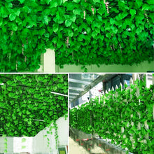 Load image into Gallery viewer, Luyue 2.2m Artificial Grape Leaves outdoor garden decoration Simulation scindapsus leaf Fake Flower green plant vines courtyard