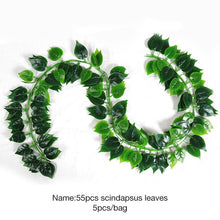 Load image into Gallery viewer, Luyue 2.2m Artificial Grape Leaves outdoor garden decoration Simulation scindapsus leaf Fake Flower green plant vines courtyard